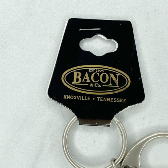 Bacon & Co Tennessee Volunteers Spinning Football Keychain Keyring - Picture 4 of 9